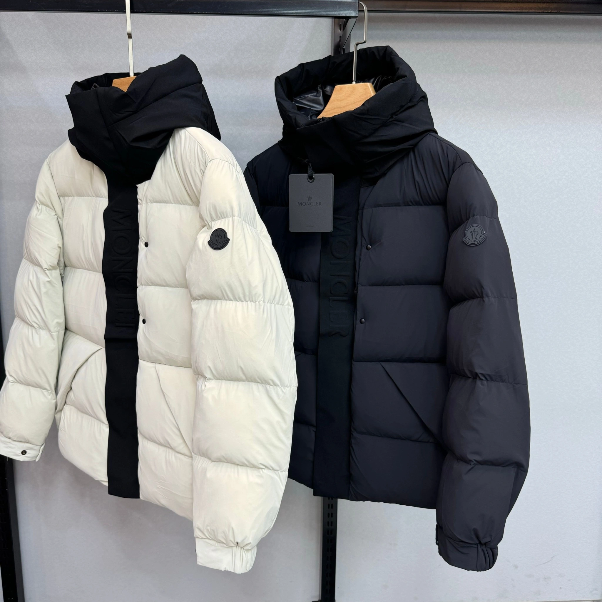 wg.luxury- 7o9385r Down jacket nylon white duck down 2colour item:E-F125H2254-2